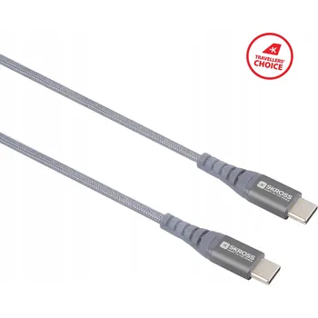 Datový kabel Kabel Skross USB typ C - USB typ C 2 m stříbrný