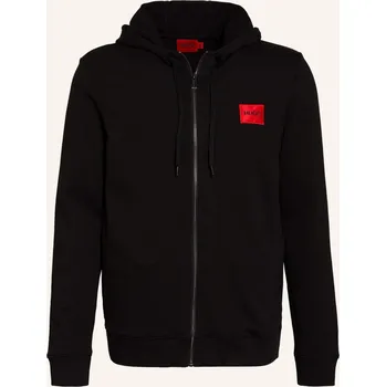 Pánská móda Hugo Pánská Mikinová Bunda Daple, černá, M