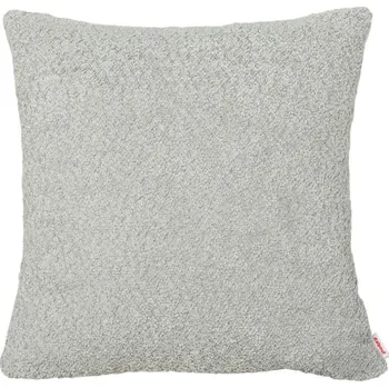 Polštář Čtvercový polštář světle šedý bouclé