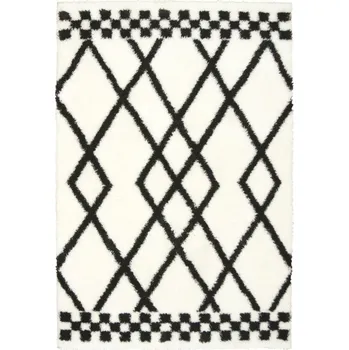 Koberec Koberec Boho 656 Romby krémový / černý