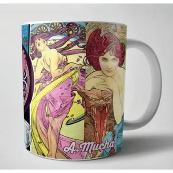 Keramický hrnek Alfons Mucha Vlasy