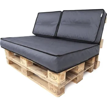 Polštář Polštáře na palety TOMEK 1+2 grafitové