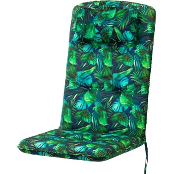 Polštář Polštář na zahradní židli BENITA modré listí