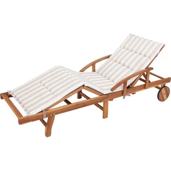 Polštář Polštář na lehátko OLIWIER ecru pásy ekolen