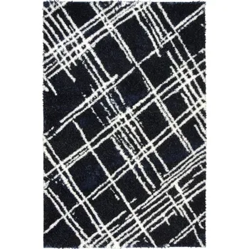 Koberec Koberec Boho 668 Romby Kreski tmavomodrý/krémový