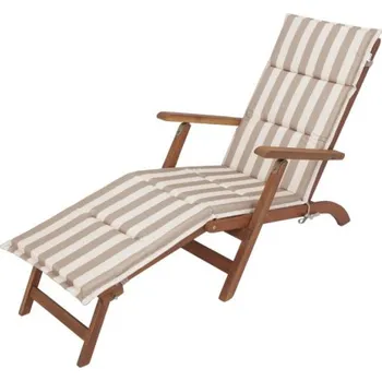 Polštář Polštář na lehátko ALICJA béžové pásy ekolen