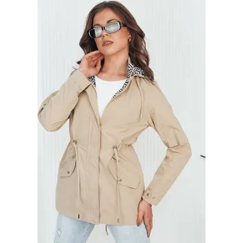 Béžová dámská oboustranná parka AVELIN TY4348 Velikost: XL