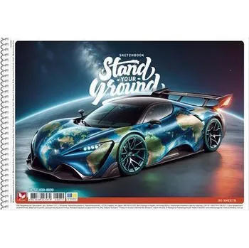 Skicák, náčrtník "Stand your Ground", mix motivů, A4, 30 listů, 120 g, SHKOLYARYK PB-SC-030-8030