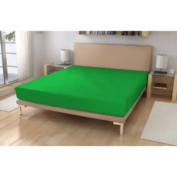 Prostěradlo Polášek Holešov Prostěradlo jersey č.33 zelená 100% bavlna Zelená 140x200