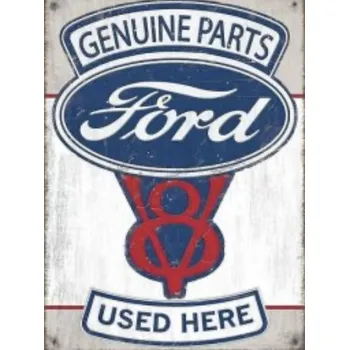 Plechová cedule Plechová cedule auto Ford used here