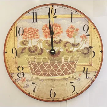 Hodiny Nástěnné hodiny Muškáty