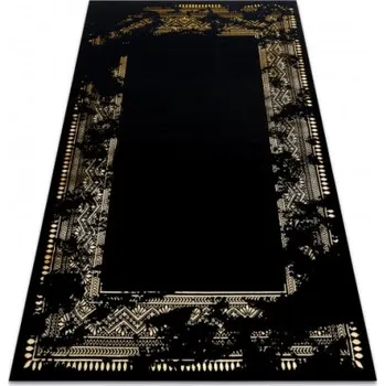 Koberec Koberec GLOSS 408C 86 Glamour - černý, zlatý