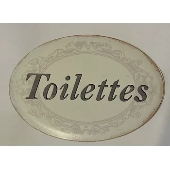 Plechová cedule Plechová cedulka na dveře Toilettes na magnet