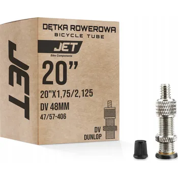 Duše na kolo Pneumatika na kolo JET 20x1,75/2,125 - 47/57-406, ventilek na kolo Dunlop DV-48 mm