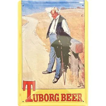 Plechová cedule Plechová cedule Tuborg beer pivo