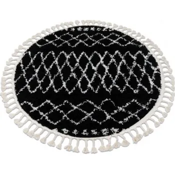 Koberec Koberec BERBER ETHNIC G3802 kruh černý / bílý Fredzle berber marokánský
