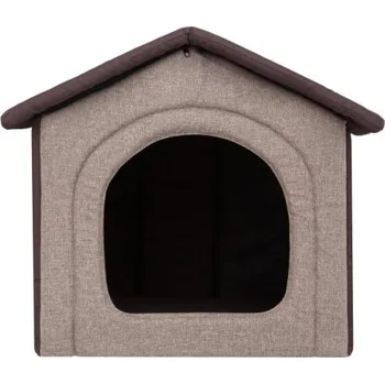 Pelíšek pro psa Bouda pro psa INARI R1 capuccino / hnědá