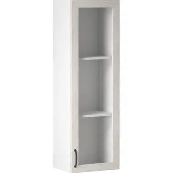 Obývací stěna Skříňka, bílá / sosna skandinávská, pravá, ROYAL W40S