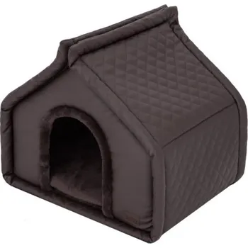 Pelíšek pro psa Bouda a pelíšek pro psa DIAMOND R3 hnědý