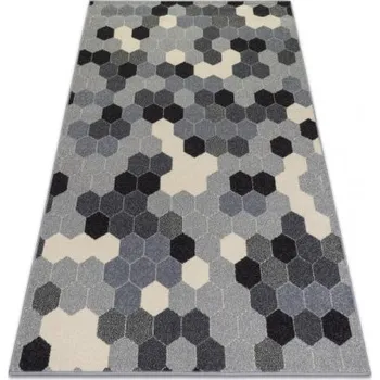 Koberec Koberec HEOS 78537 šedý / krém HEXAGON