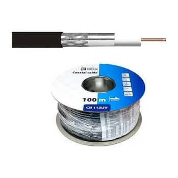 elektrický kabel Emos Koax. kábel CB113UV čierny 100m balenie - medený stred DĹŽKA: 3m