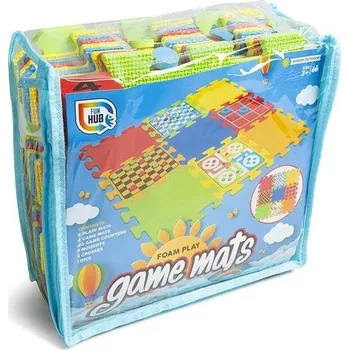 Pěnové puzzle Mikro Trading Puzzle pěnová podložka s designem společenských her – v tašce se zipem