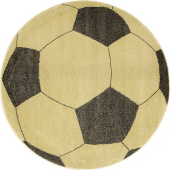 Koberec Koberec Lima G758A Football, žlutý / grafitový kruh