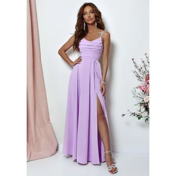 Dámské šaty Duet AM Šaty se šněrovačkou Valeriana, Lila Velikost: 32