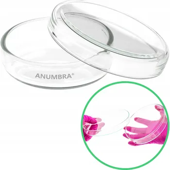 Petriho Miska skleněná destička ANUMBRA 120x20 mm autoklávovatelná, dvoudílná