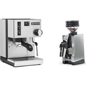Příprava kávy Rancilio Silvia BC + Eureka Mignon Zero 65 All Purpose, CR…
