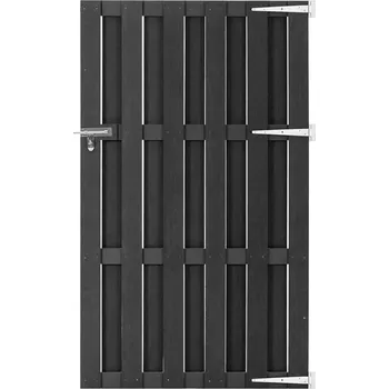 brána vidaXL Zahradní branka WPC 100 x 180 cm šedá [318105]