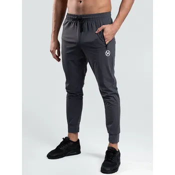 BrainMax pánské sportovní kalhoty BASIC, šedé Velikost: L Pohodlné sportovní kalhoty pro muže