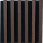 Egibi Akustický panel dekor dřeva a černý podklad 270x30 cm Barva: DUB TMAVÝ akustický obklad