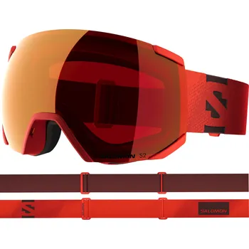 Lyžování Lyžařské brýle Salomon Radium S2 Velikost: One Size cherry tomato