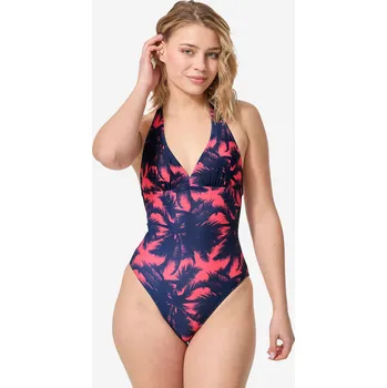 Dámské plavky OLAIAN Dámské plavky jednodílné CLEA POLY 42 RŮŽOVÁ