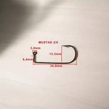 Rybářský háček JIGOVÝ HÁČEK MUSTAD 32756 VEL 2/0-25KS