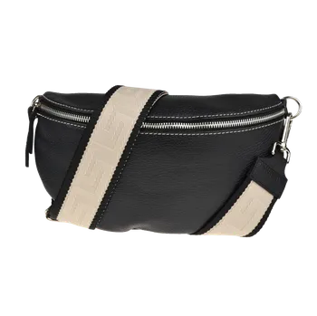 Kabelka NovaKabelka.cz Kožená italská crossbody kabelka Reni Grande Nera s přídavným popruhem XIX