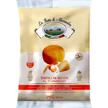 Sušené vaječné semolinové tortellini plněné sýrem LA PASTA DI ALESSANDRA 250g