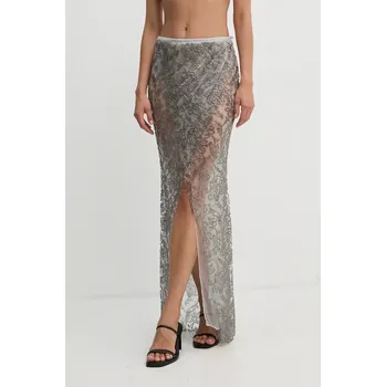 Dámská sukně Sukně Remain stříbrná barva, maxi, 502209 SLV, vel. 36