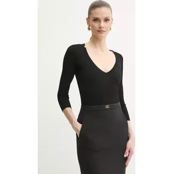 Dámský svetr Svetr Elisabetta Franchi dámský, černá barva, lehký, MK98T51E2 99X, vel. 36