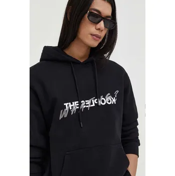 Dámská mikina Bavlněná mikina The Kooples HSWE26013K černá 99X, vel. L