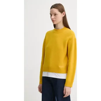 Dámský svetr Vlněný svetr A.P.C. pull esther dámský, žlutá barva, WVBDK.F23373 11X, vel. XS