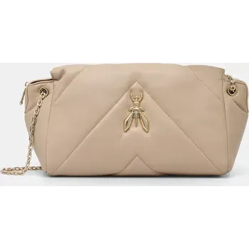 Kabelka Kožená kabelka Patrizia Pepe béžová barva, 8B0197 L113 8B0197.L113 80X, vel. ONE SIZE