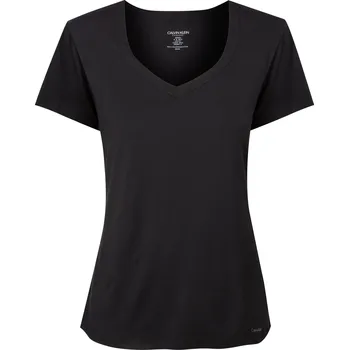 Pánské tričko Dámské Tričko s krátkým rukávem QS6486E-001 - Calvin Klein XS