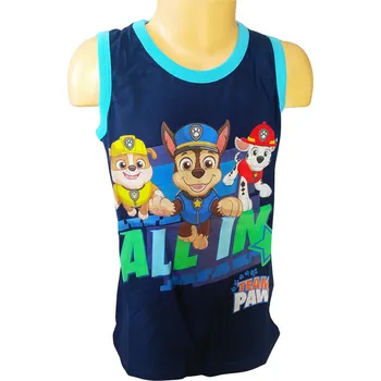 Chlapecké tílko Setino Chlapecké letní tílko TLAPKOVÁ PATROLA hlavní trojka modré Barva: Modrá, Velikost: 104