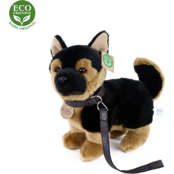 Dětské zboží Plyšový pes německý ovčák s vodítkem 23 cm ECO-FRIENDLY