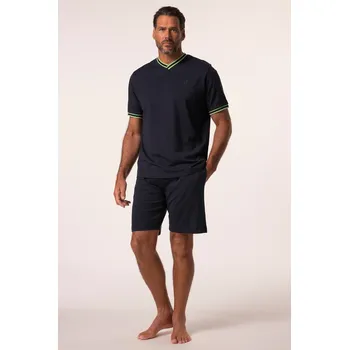 Pánské pyžamo JP1880, Plus size Pyžamo JP1880, kolekce domácího oblečení, tričko, šortky, do 8XL pro plnoštíhlé nadměrná velikost, 837702130-1456, modrý, 7XL, Plus size oblečení, Oblečení pro vysoké muže, Nadměrné velikosti, Oblečení pro plnoštíhlé.