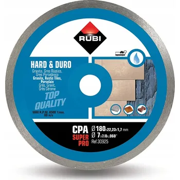 Řezný kotouč Diamantový kotouč na dlažbu/gres Rubi SuperPro 180x22,2mm