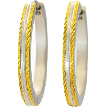 Náušnice BRUNOshop.cz Náušnice KROUŽKY se vzorem GOLD