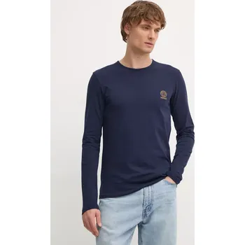 Pánské tričko Tričko s dlouhým rukávem Versace tmavomodrá barva, s potiskem AUU01007.1A10011 59X, vel. XXL